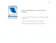 Tablet Screenshot of amanotech.com